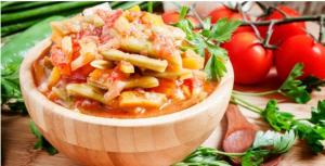 Салат из спаржевой фасоли